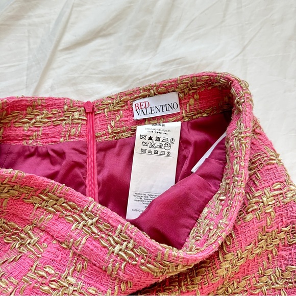 RED Valentino Dresses & Skirts - RED Valentino, pink and gold tweed skirts, size 38